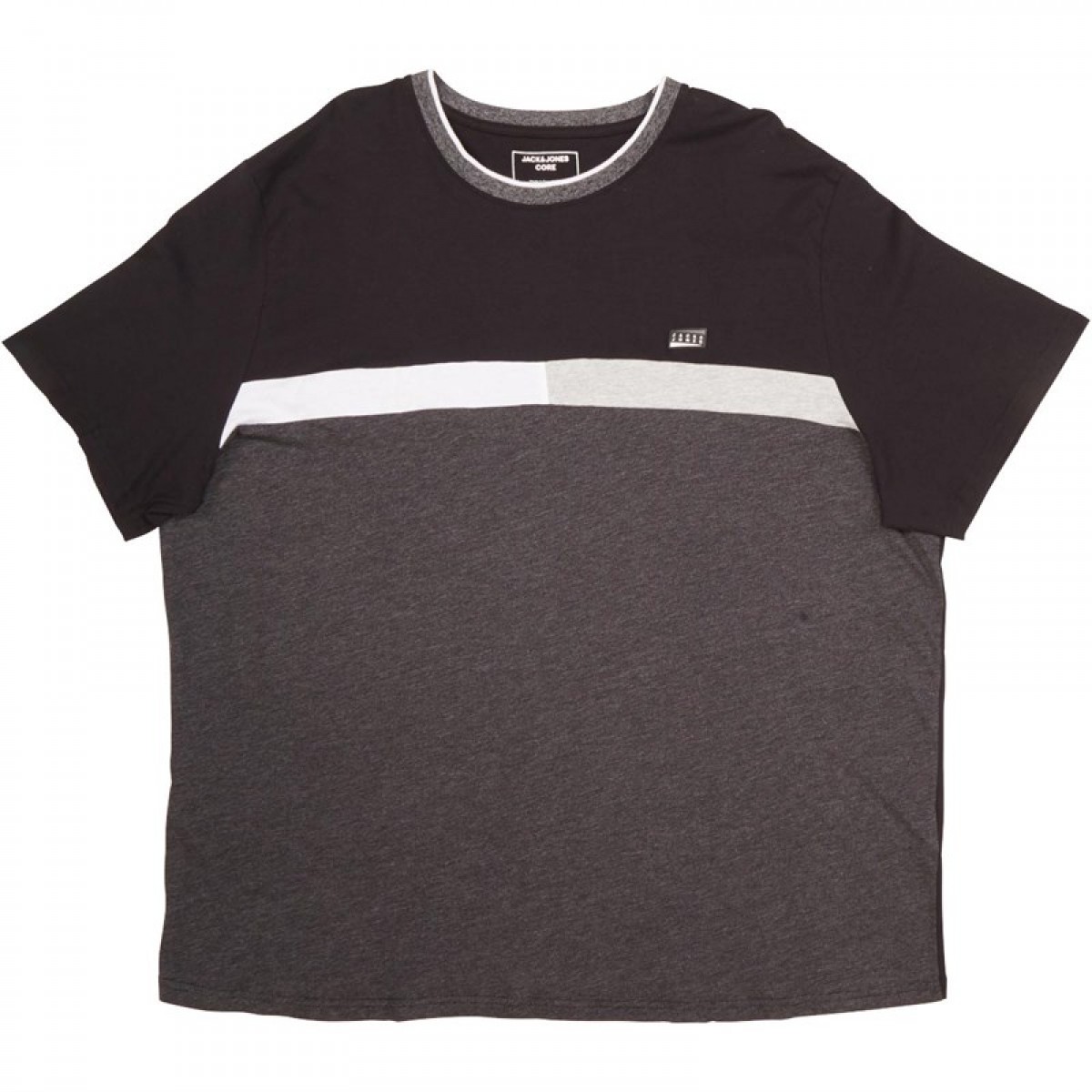 

Футболка JACK AND JONES Owen Neck Plus Size Black Black, L (48)