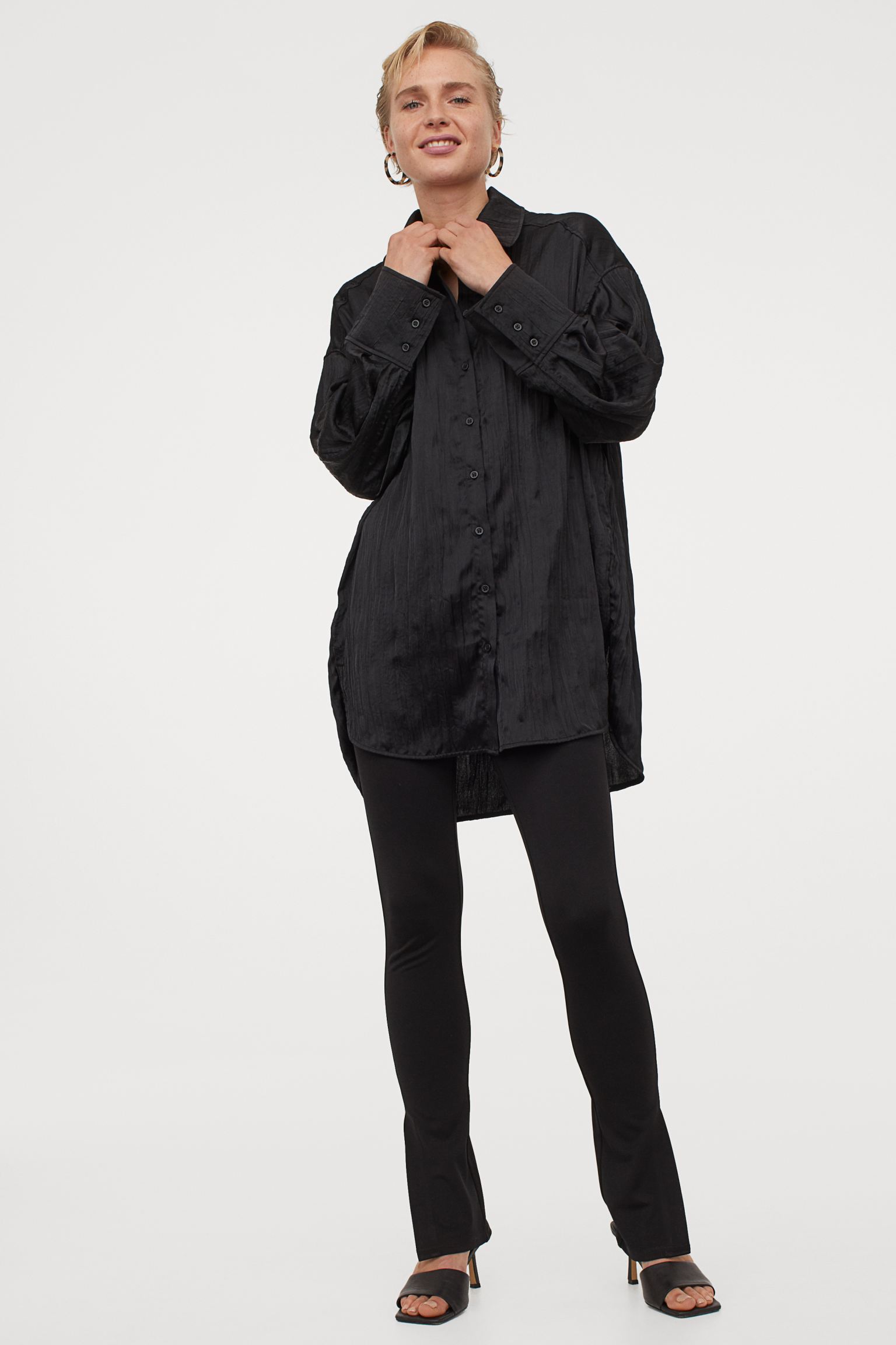 

Леггинсы H&M L черный 19049596263