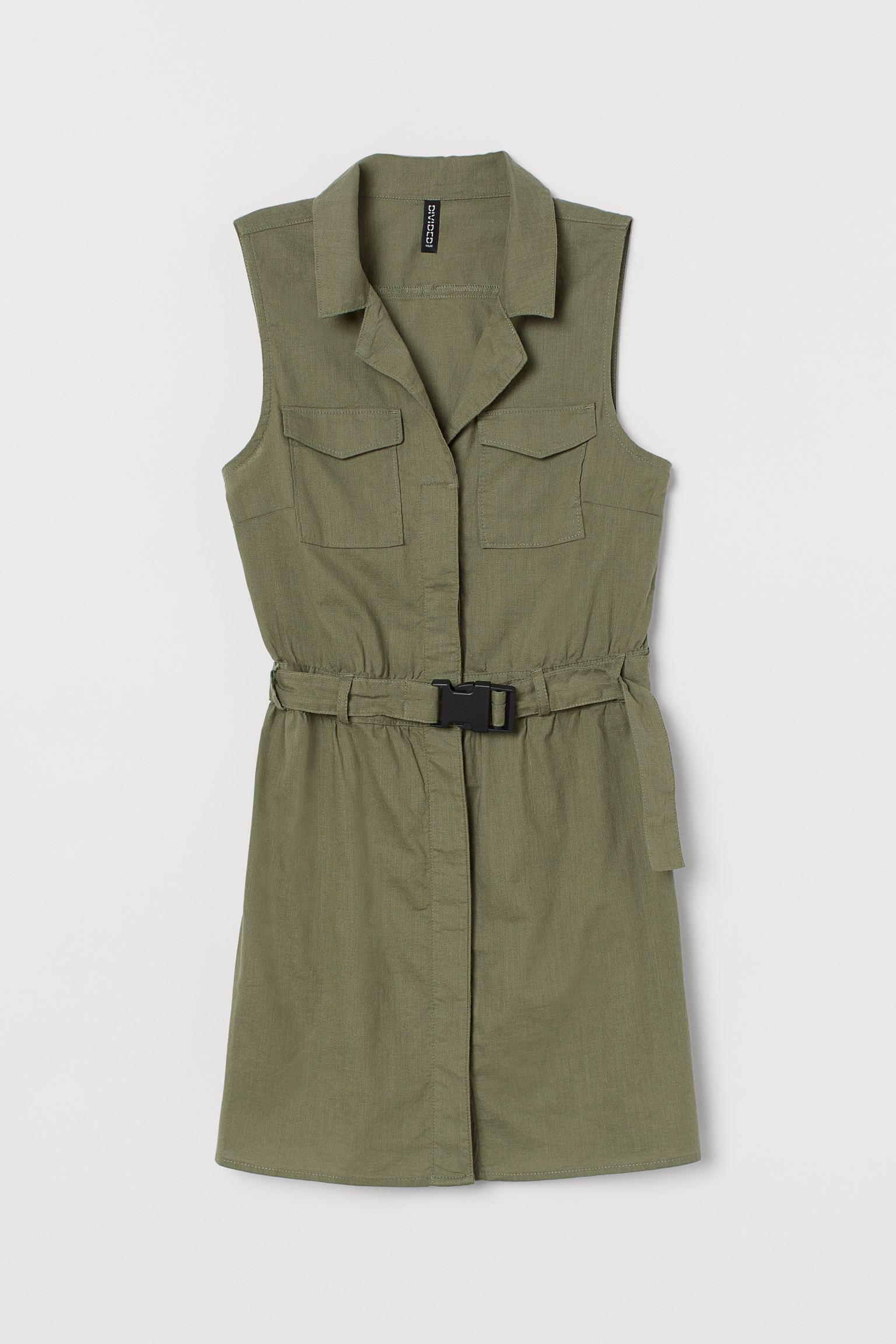 

Платье H&M  хаки 13048590811, Платье H&M 50 хаки 13048590811