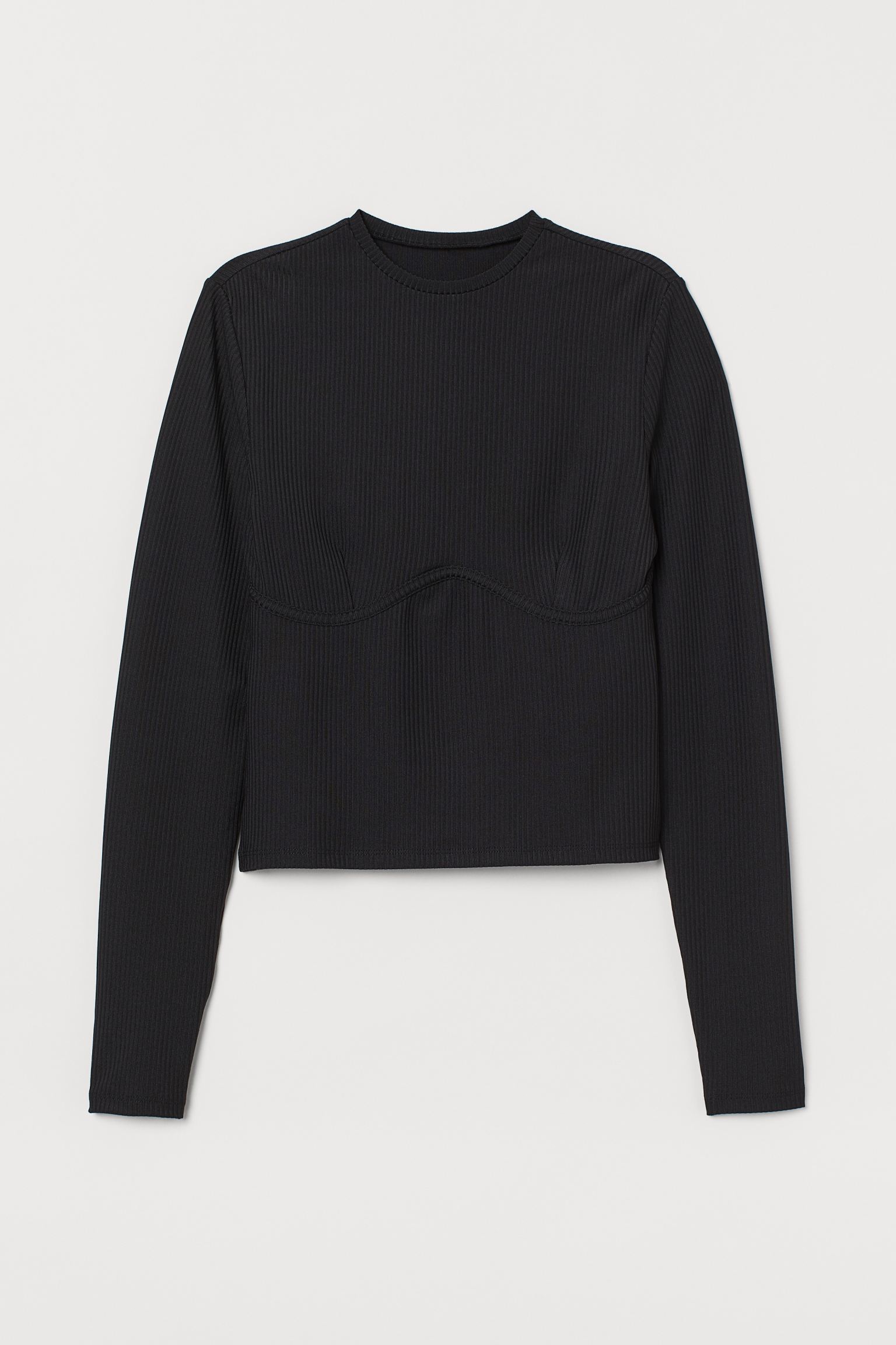 

Лонгслив H&M XS черный 19127626190