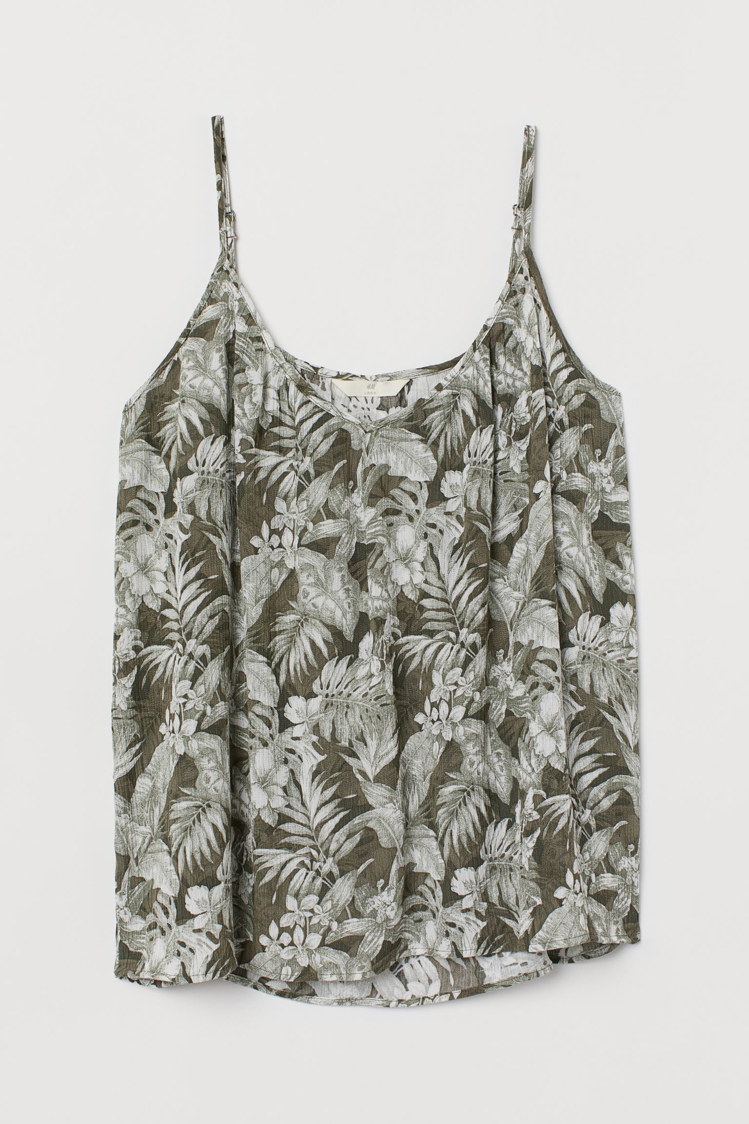 

Майка H&M  зеленый цветы 24048877702, Майка H&M XS зеленый цветы 24048877702