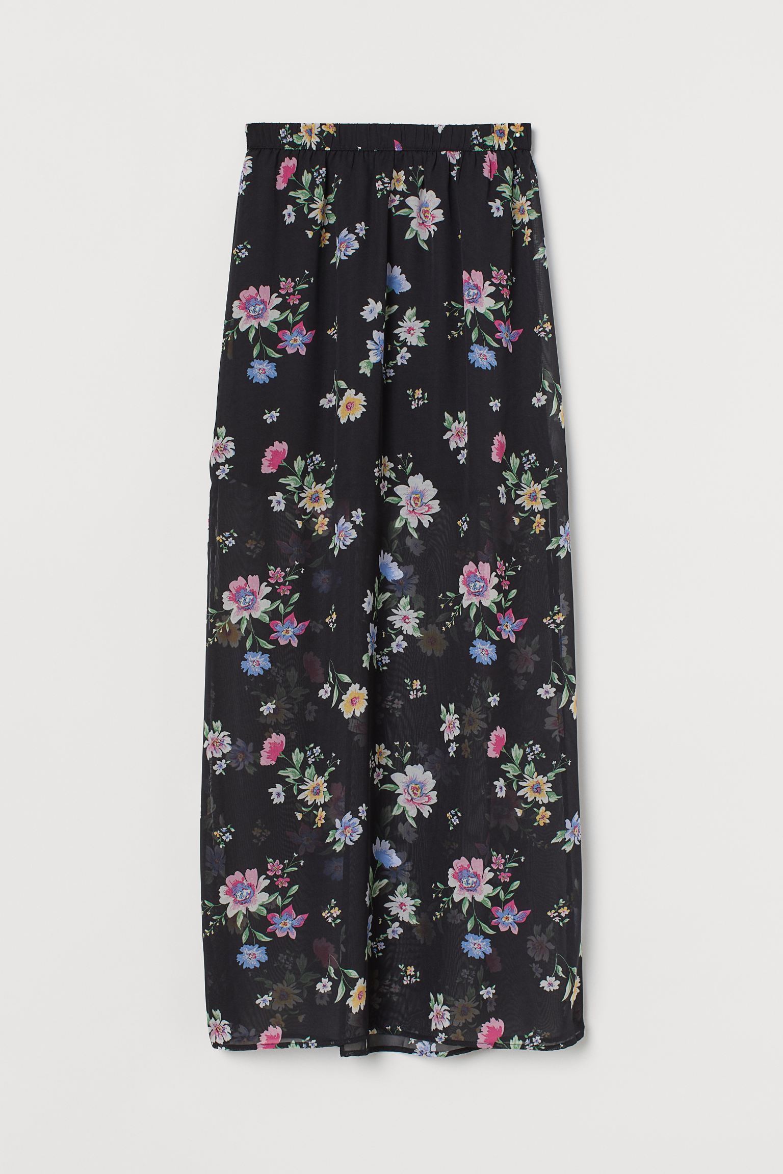 

Юбка H&M  черный цветы 17038849201, Юбка H&M S черный цветы 17038849201