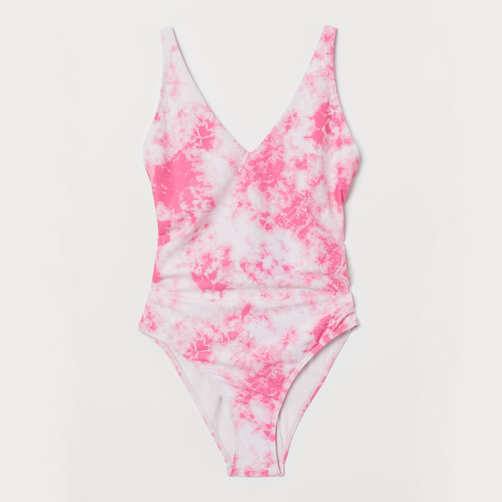 

Купальник слитный H&M 060880780 40 Розовый с белым