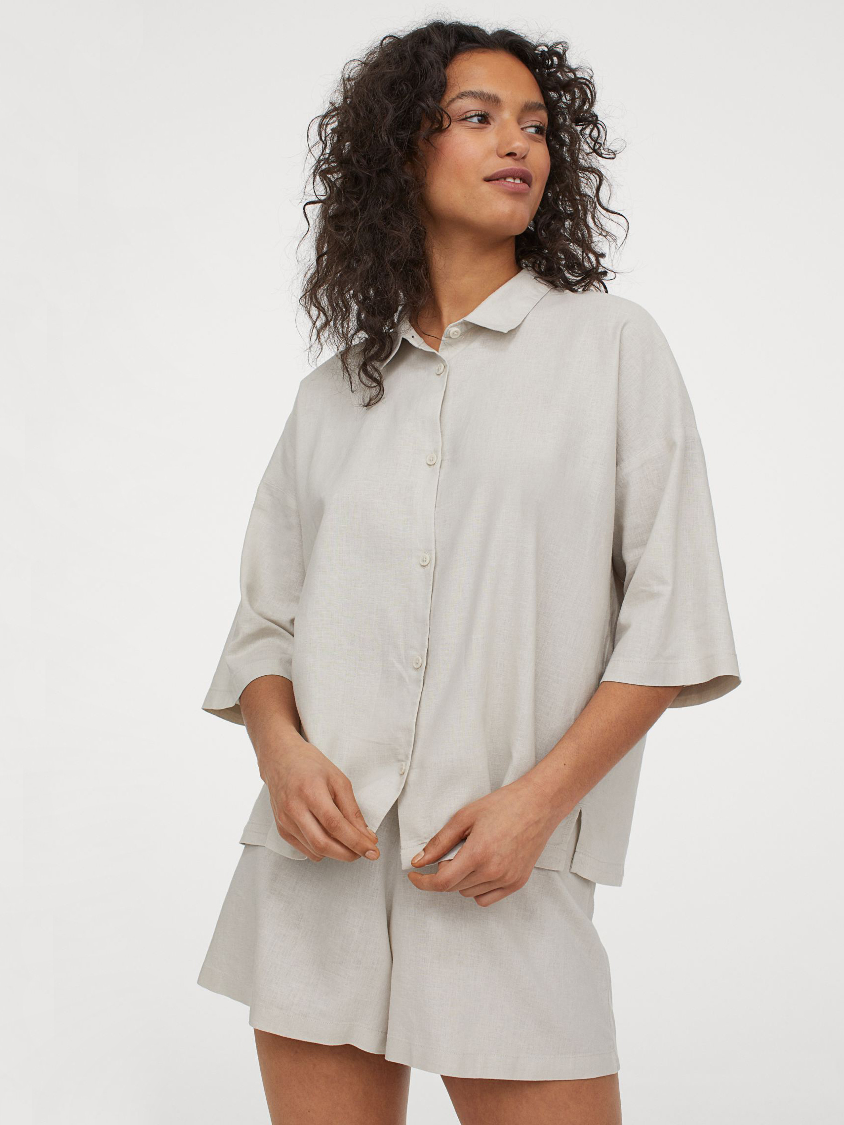 

Пижамные шорты H&M 060742967_beige M Бежевые