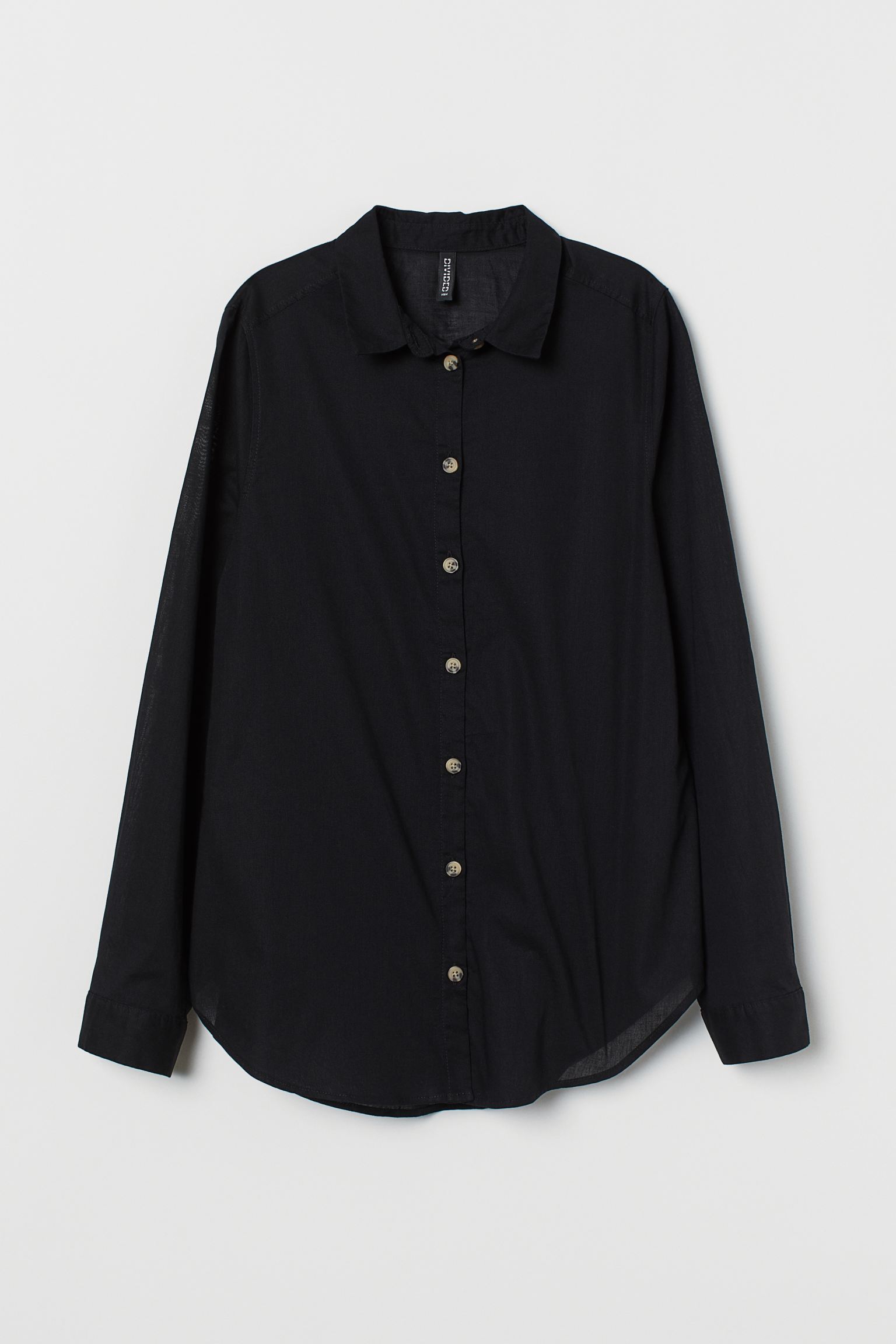 

Рубашка H&M 40 черный 23026975640