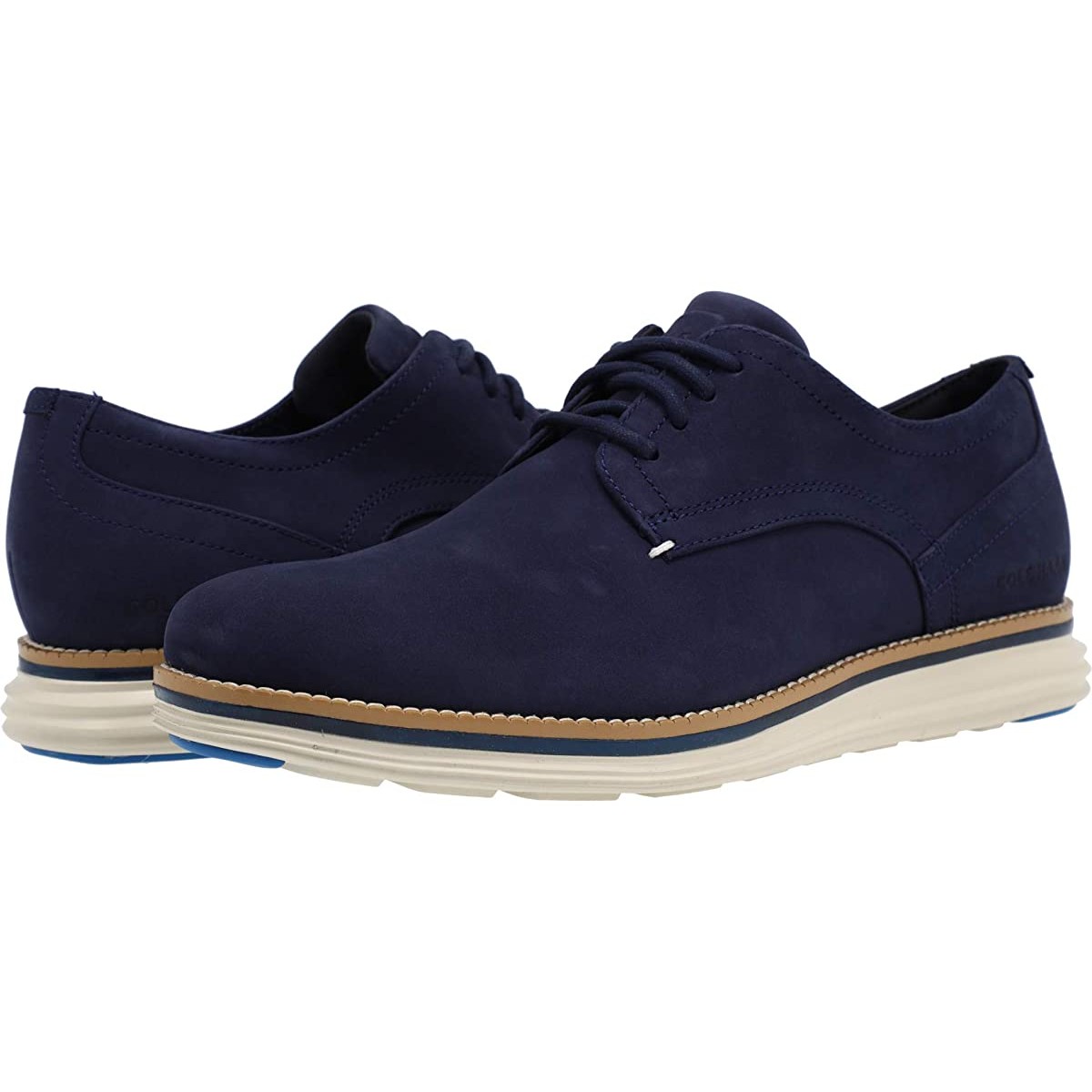 

Туфли оксфорды Cole Haan Originalgrand Cloudfeel Energy Meridian Plain Toe Oxford Marine Blue Nubuck, 42.5 (275 мм)