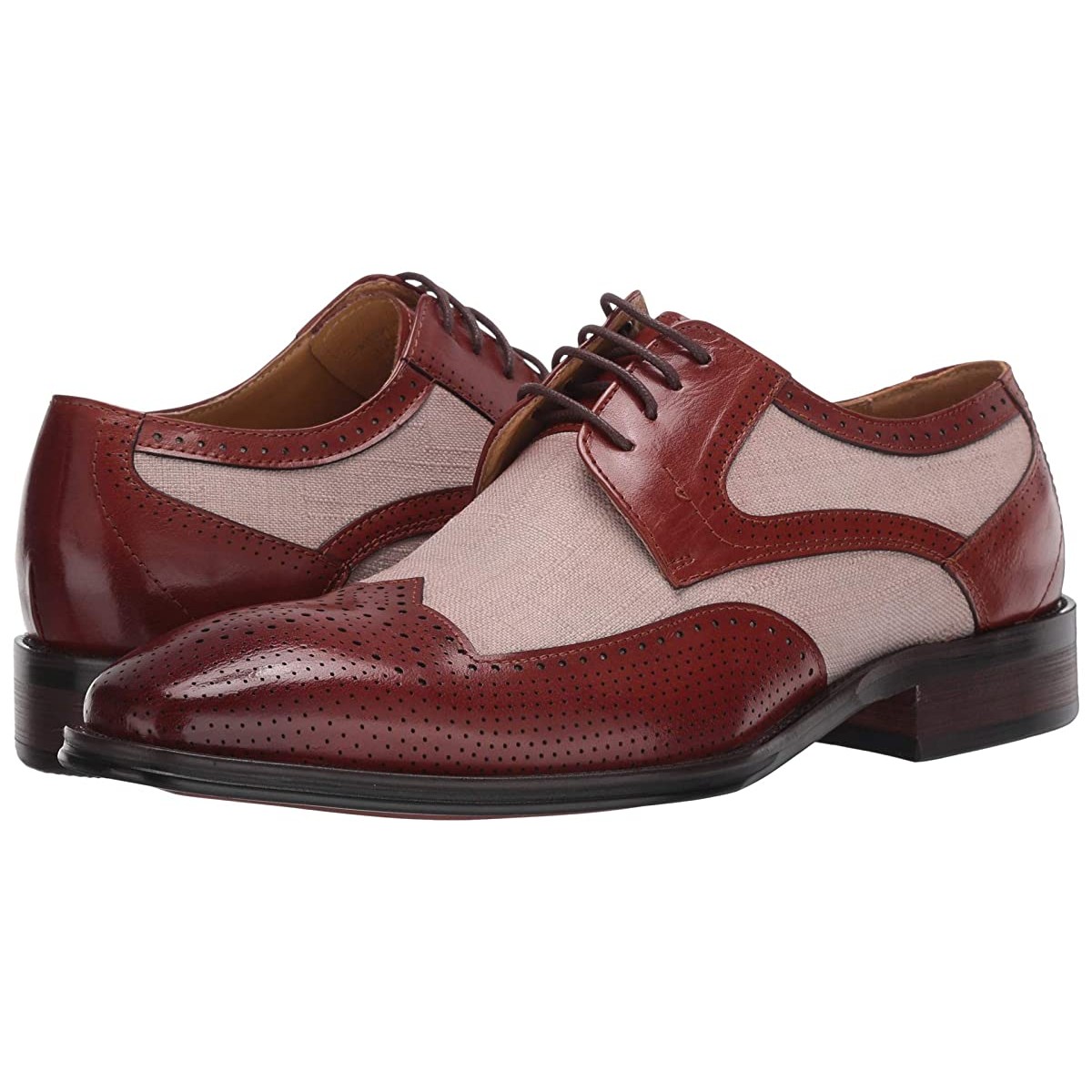 

Туфли оксфорды Stacy Adams Harrison Wing Tip Oxford Cognac/Beige, 43