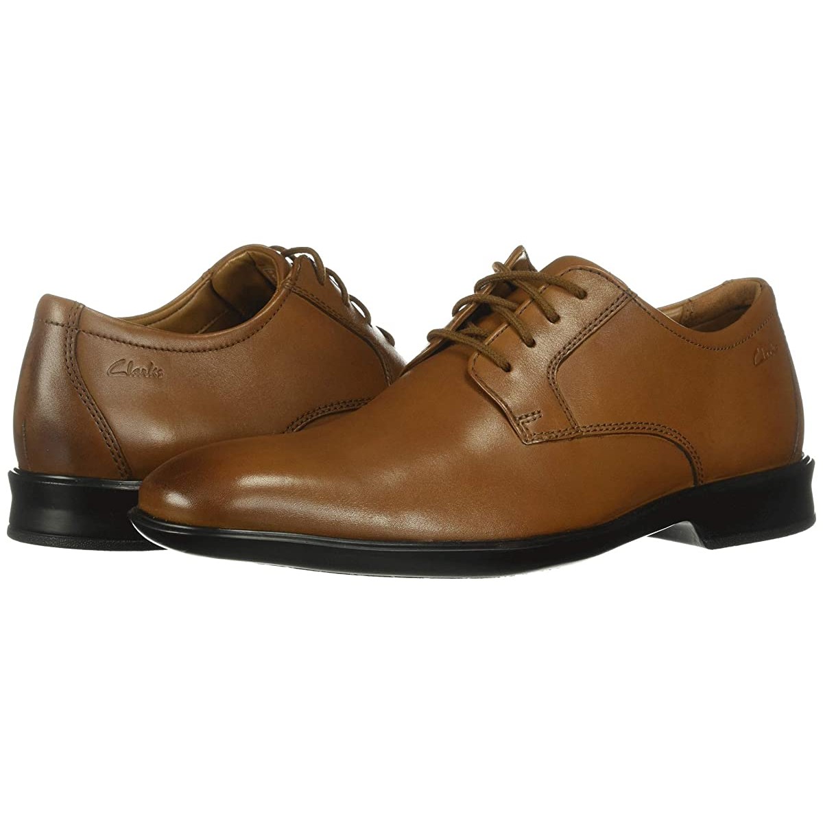 

Туфли оксфорды Clarks Bensley Lace Dark Tan Leather, 45 (295 мм)