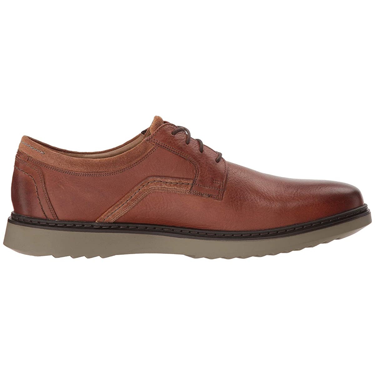 Clarks Un Geo Lace Dark Tan Leather 39.5 250