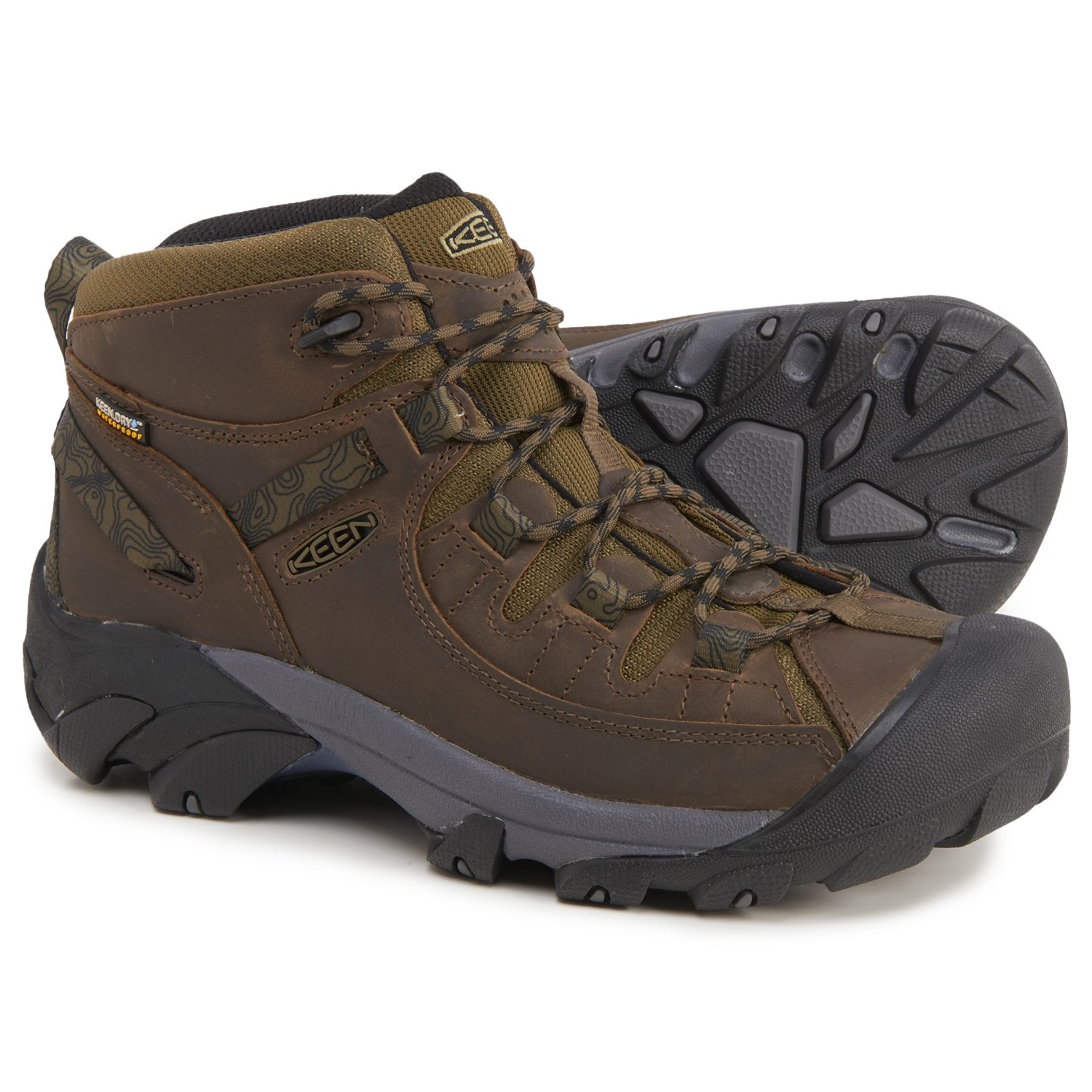 

Ботинки Keen Targhee II Mid - Waterproof Dark Olive/Black, 41 (260 мм)