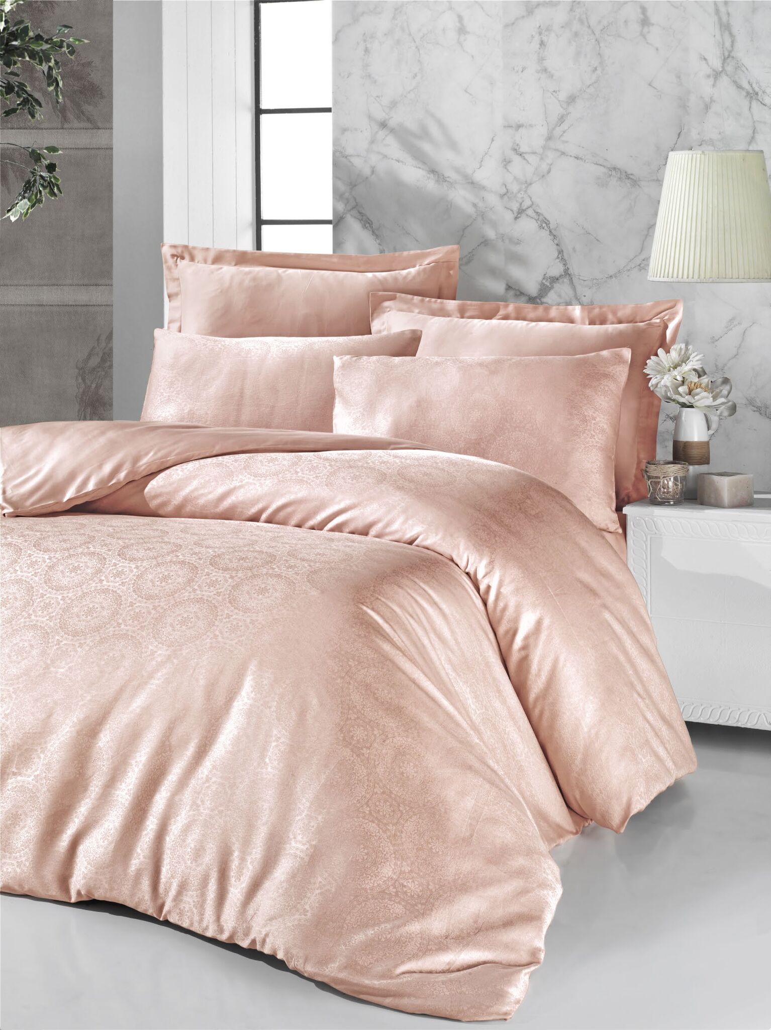 

Комплект постельного белья Victoria Deluxe Jacquard Sateen Valeria 200х220