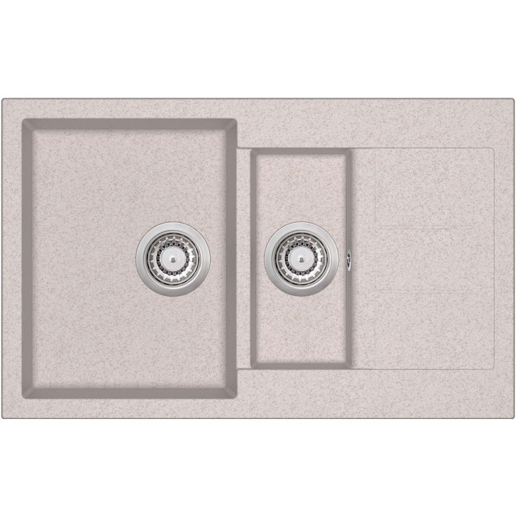 

Кухонная мойка AquaSanita Tesa SQT151W-110 (Beige -Sand), бежевая