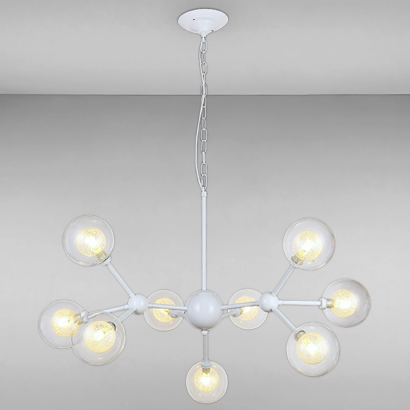 

Люстра подвесная молекула Light House LS-15828-9 WH біла