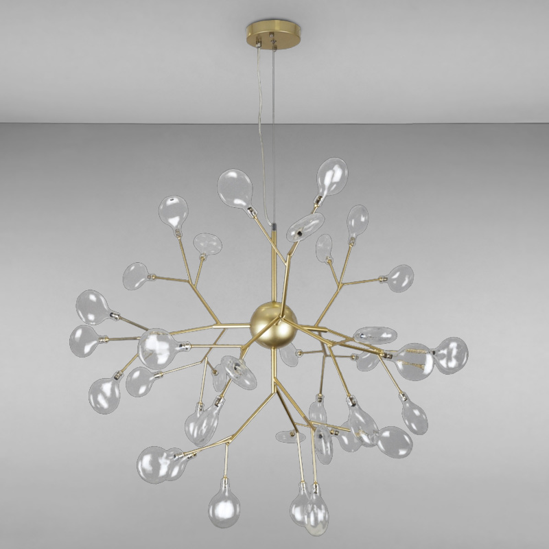 

Люстра підвісна молекула Light House LS-14664-36 GD+CL золото