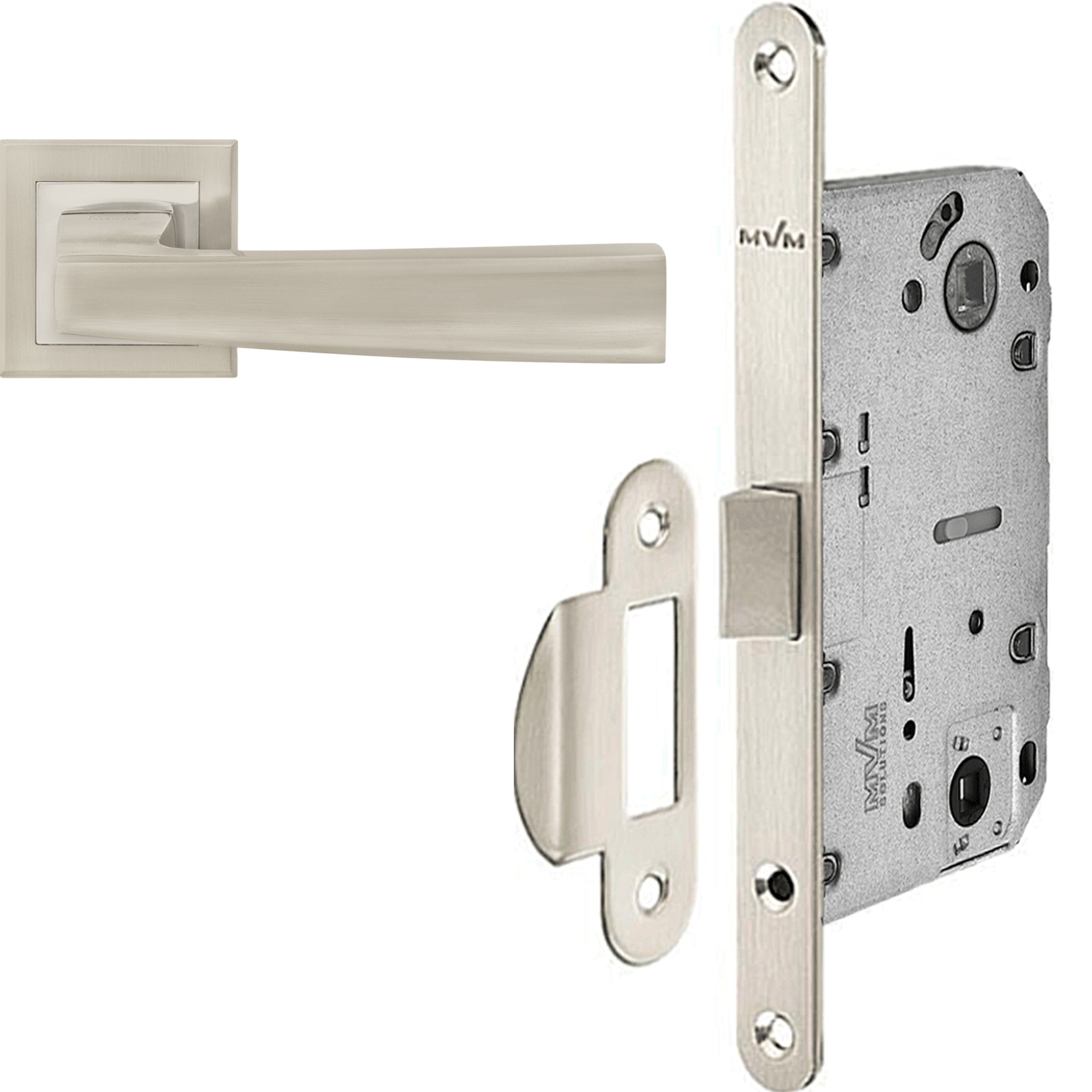 

Ручки комплект с механизмом Linde Hex Ray SN/CP