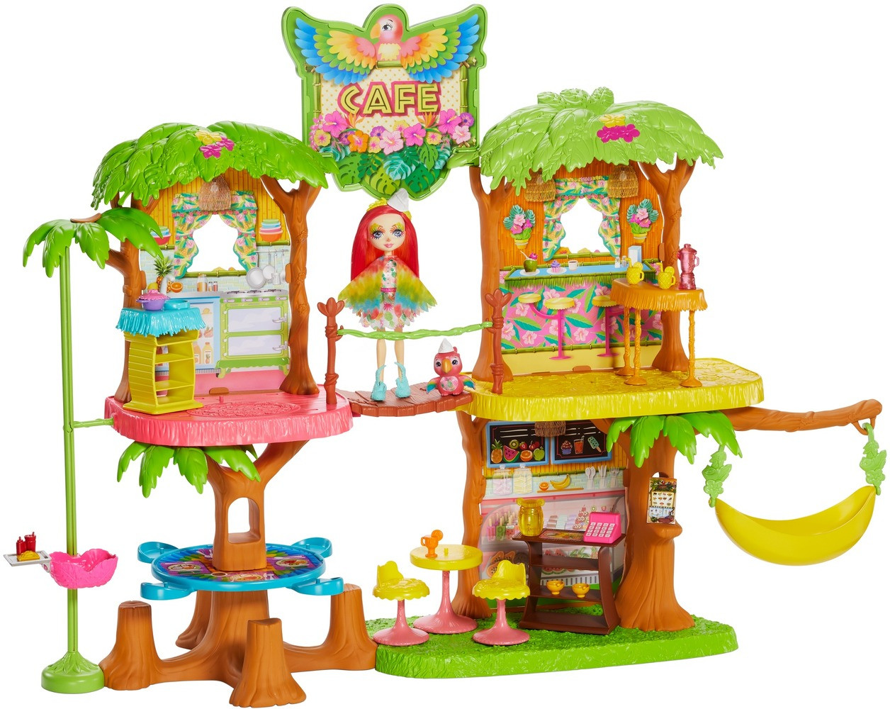 

Игровой набор Enchantimals (Энчантималс) "Кафе Джунглолес Попугая Пикки" GNC57