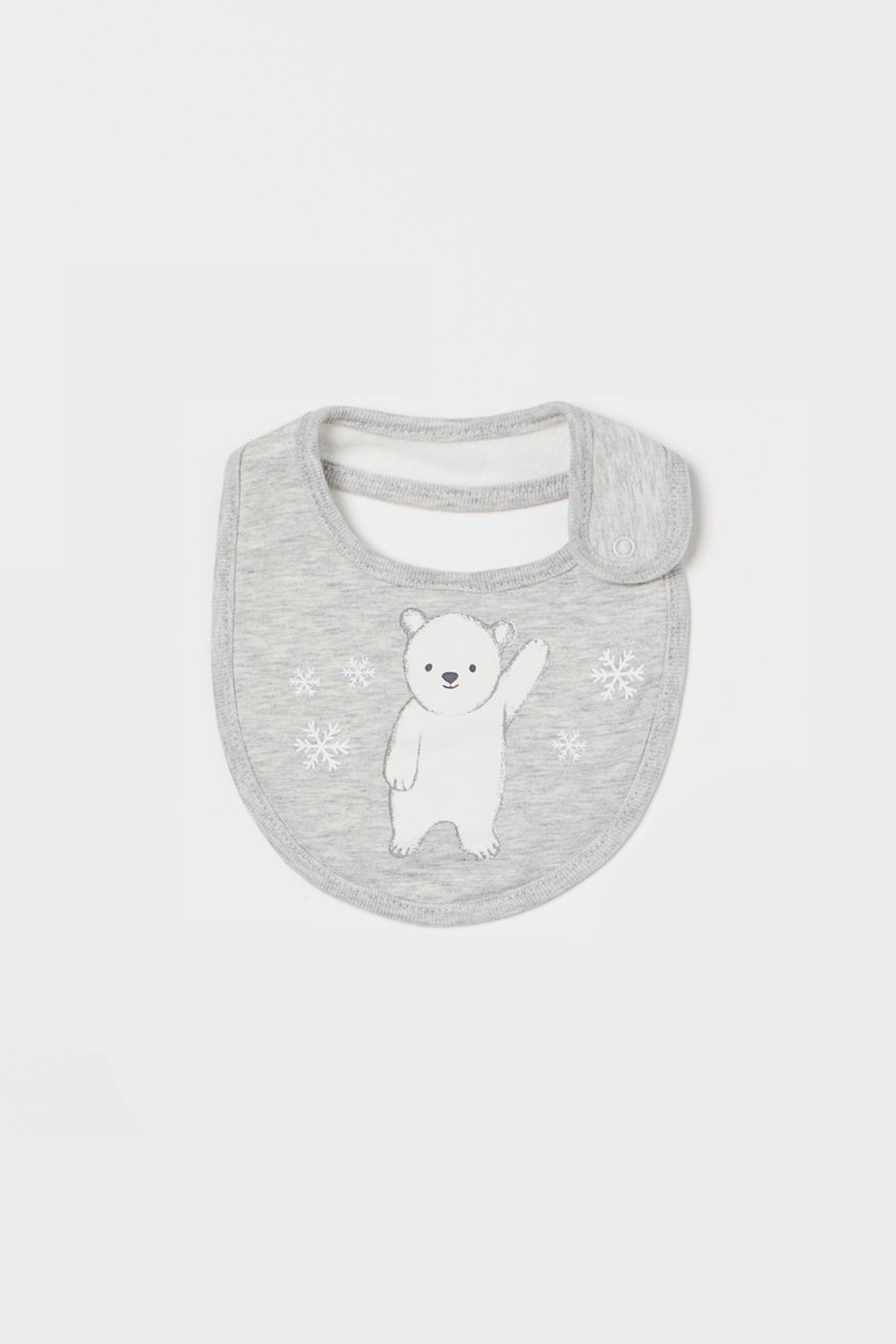 

Слюнявчик H&M One Size серый мишка 22048480860