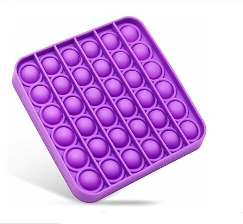 

Игрушка для Снятия Стресса Push POP It Bubble Famly Games пузырчатая Фиолетовый Квадрат Поп Ит "Нажми на пузырь"