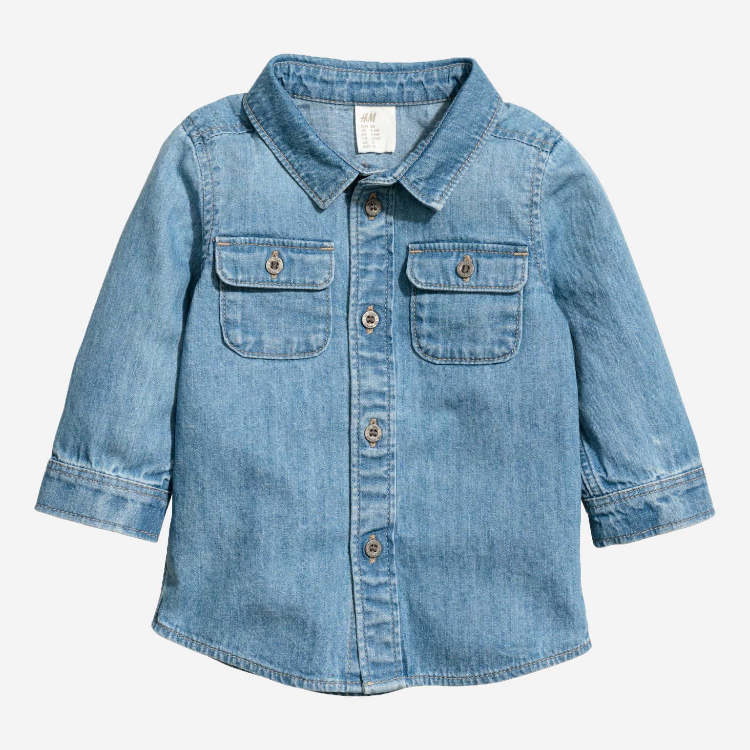 

Рубашка H&M 0565405-7 86 см Синяя