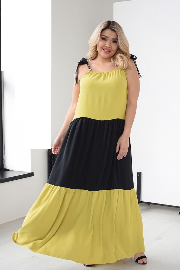 

Сарафан ST-Style 68394 50-52 Салатовый с черным