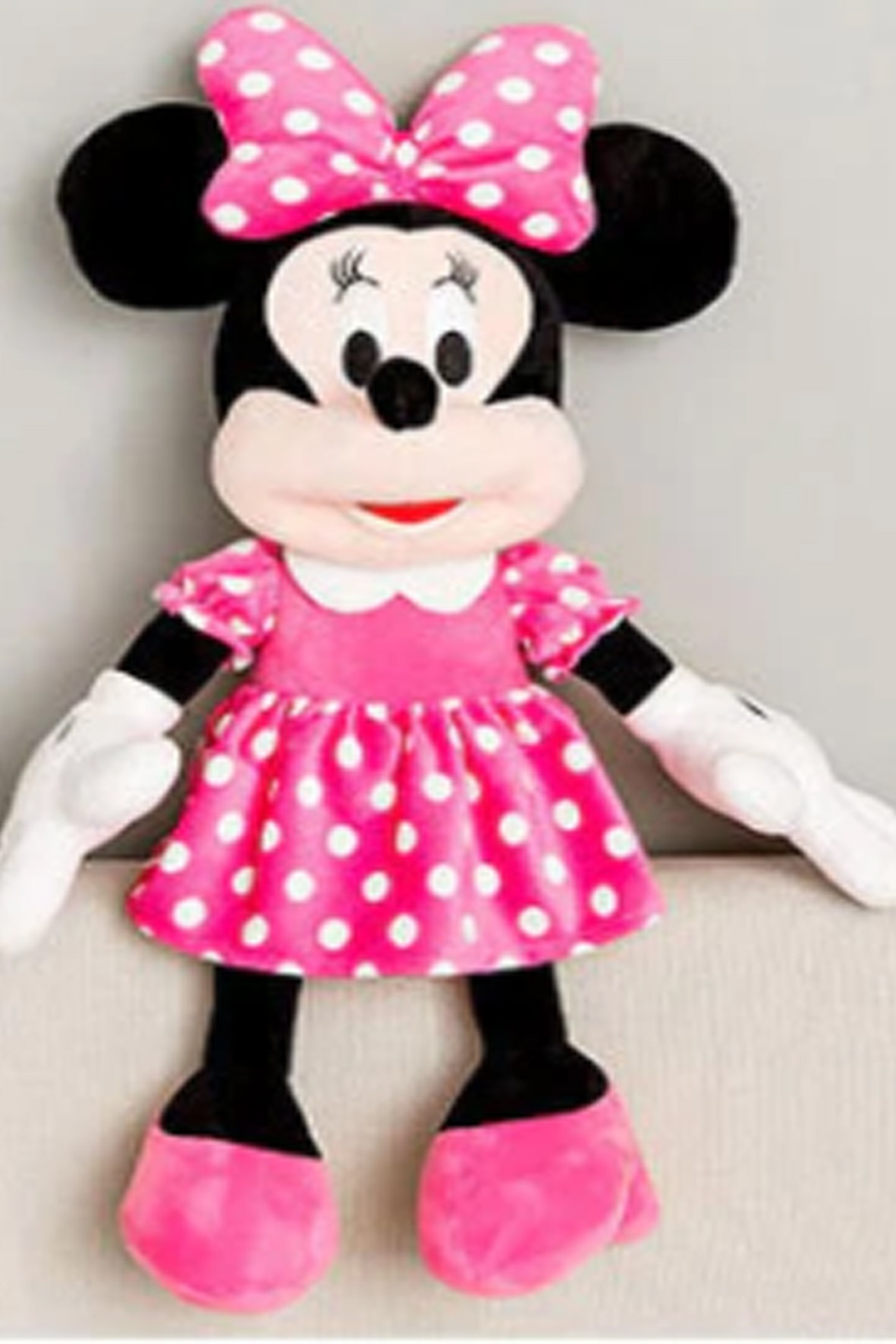 

Мягкая игрушка Disney Минни Маус розовый Minnie Mouse Plush, 30см