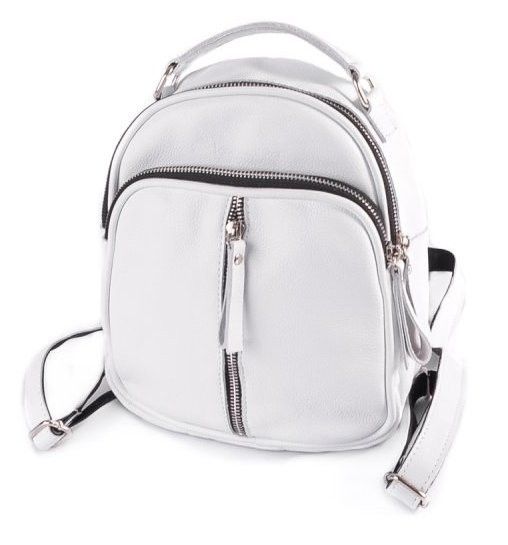 

Женская кожаная сумка-рюкзак Камелия М242 white