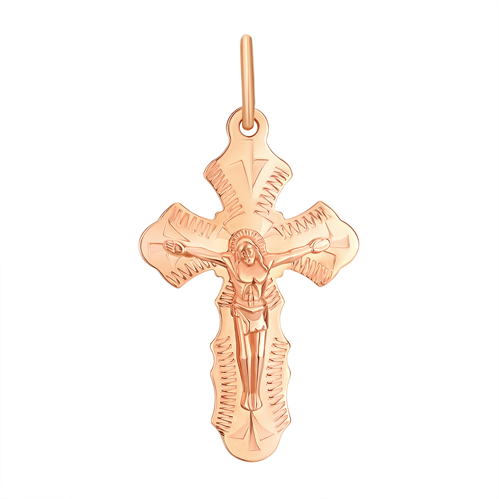 

Крестик из красного золота 000145516