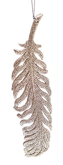 

Елочное украшение Перо,19x5см, цвет - шампань, упаковка 45 шт (788259)