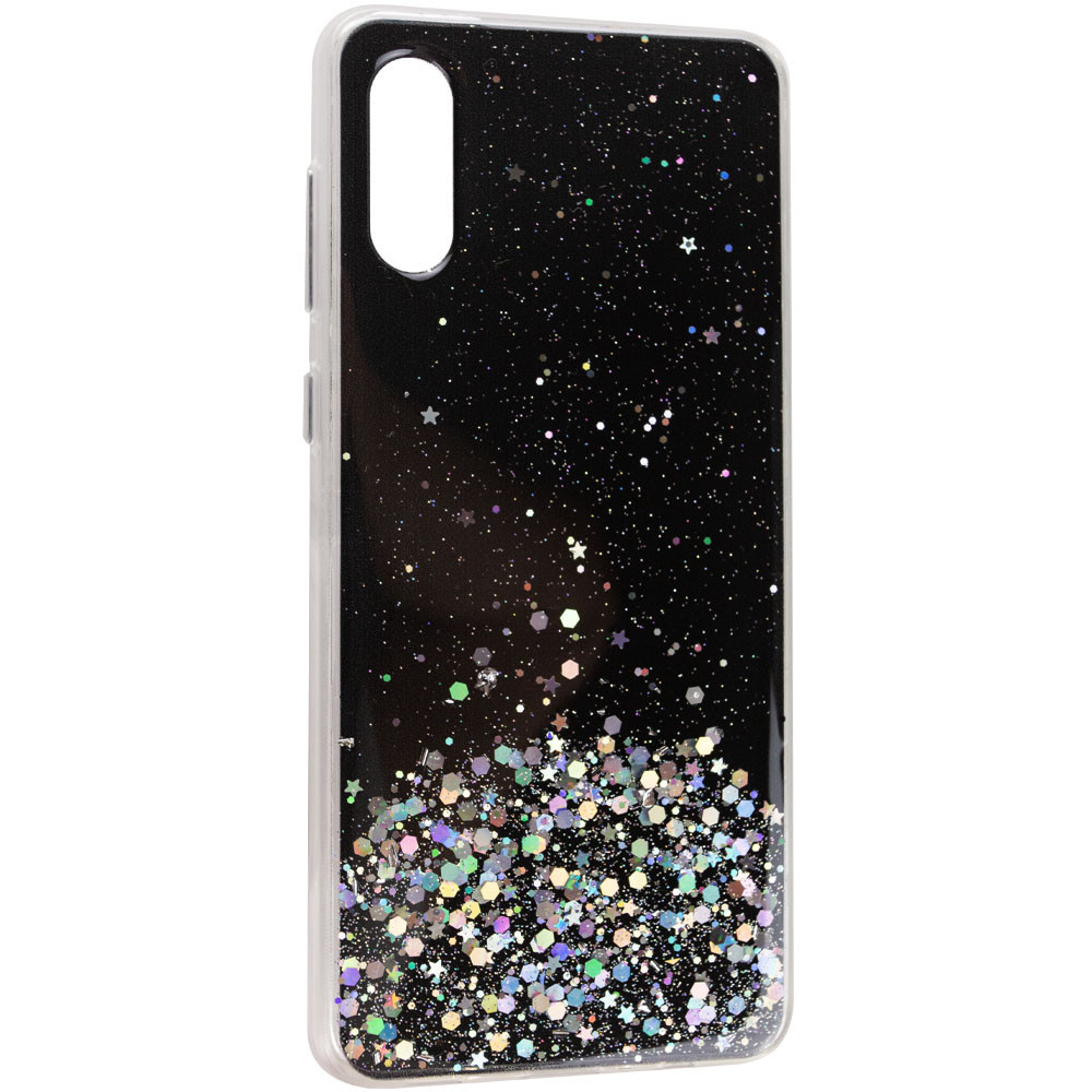 TPU чехол Epik Star Glitter для Samsung Galaxy A02 Черный (43283 ...