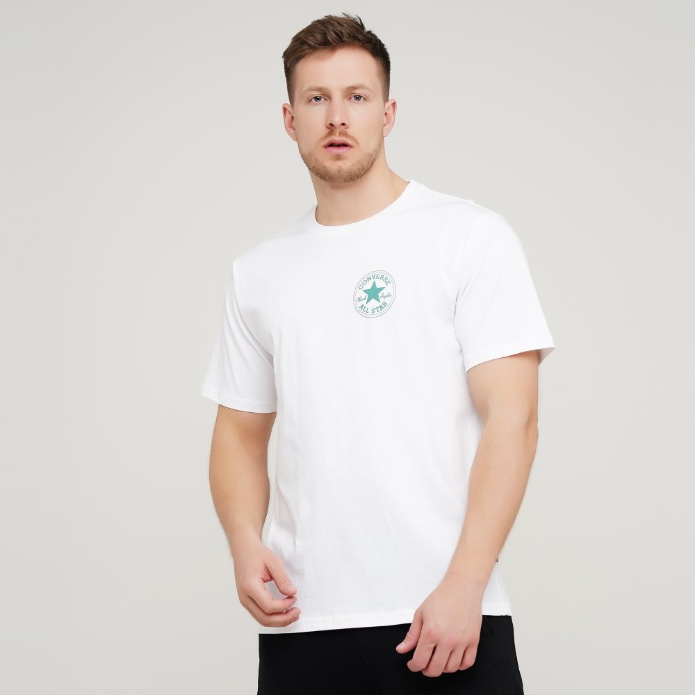 

Мужская футболка Converse Puffed Chuck Patch Short Sleeve Tee Белый 45 (con10021631-102)