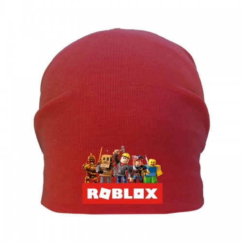 

Шапка детская Роблокс красная (Roblox -001) 54-56 см