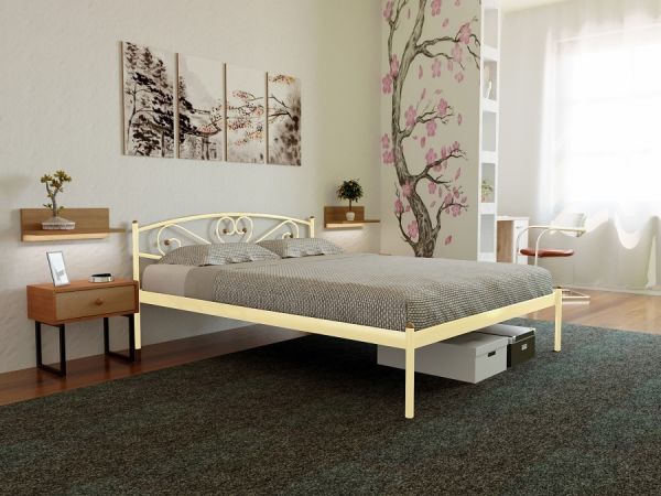 

Кровать Milana-1 Метакам Бежевый 80х200