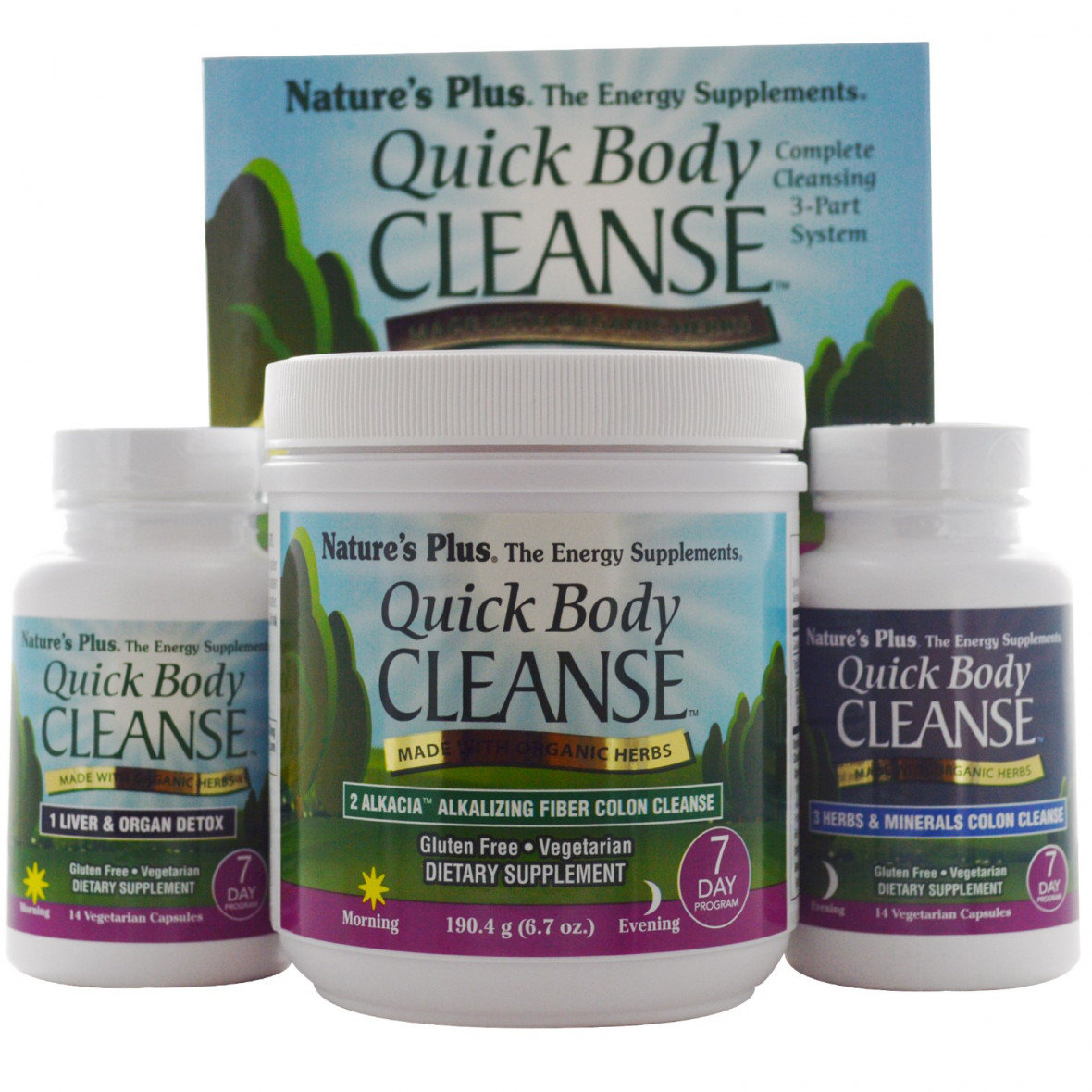 

Quick Body Cleanse Быстрая очистка организма Natures Plus Quick Body Cleanse Быстрая очистка организма Программа на 7 дней из 3 частей Программа на 7 дней из 3 частей