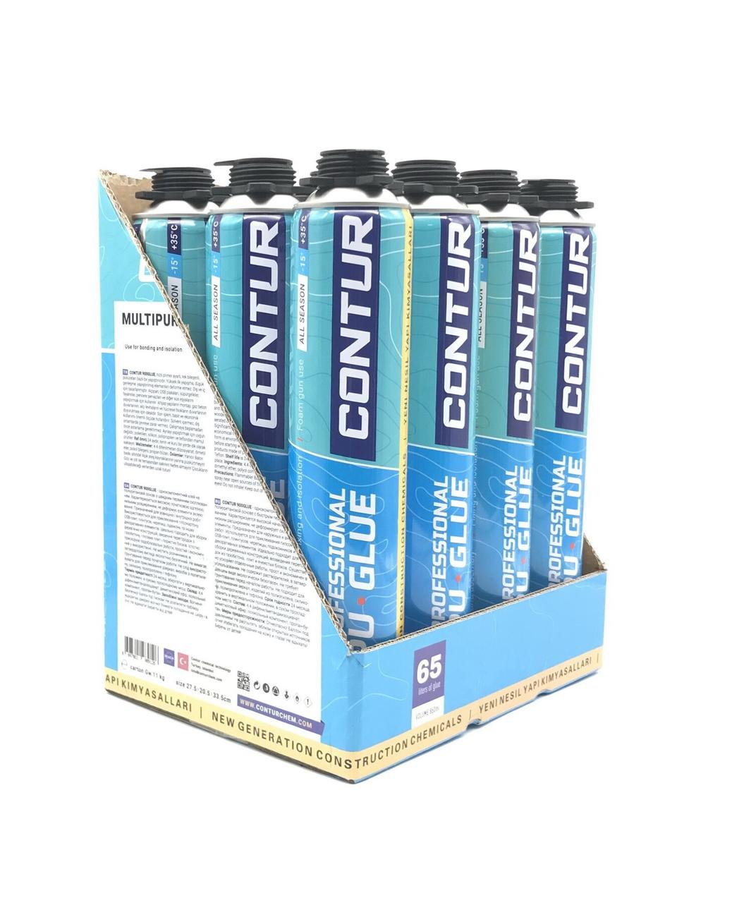 

Упаковка пены-клея профессиональная CONTUR 900 GLUE (BOX 12 шт)