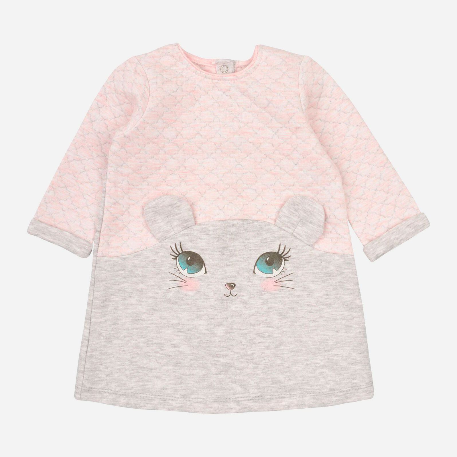 

Платье с длинными рукавами утепленное Z16 15КП112-2 (2-4021) 80 см Серое