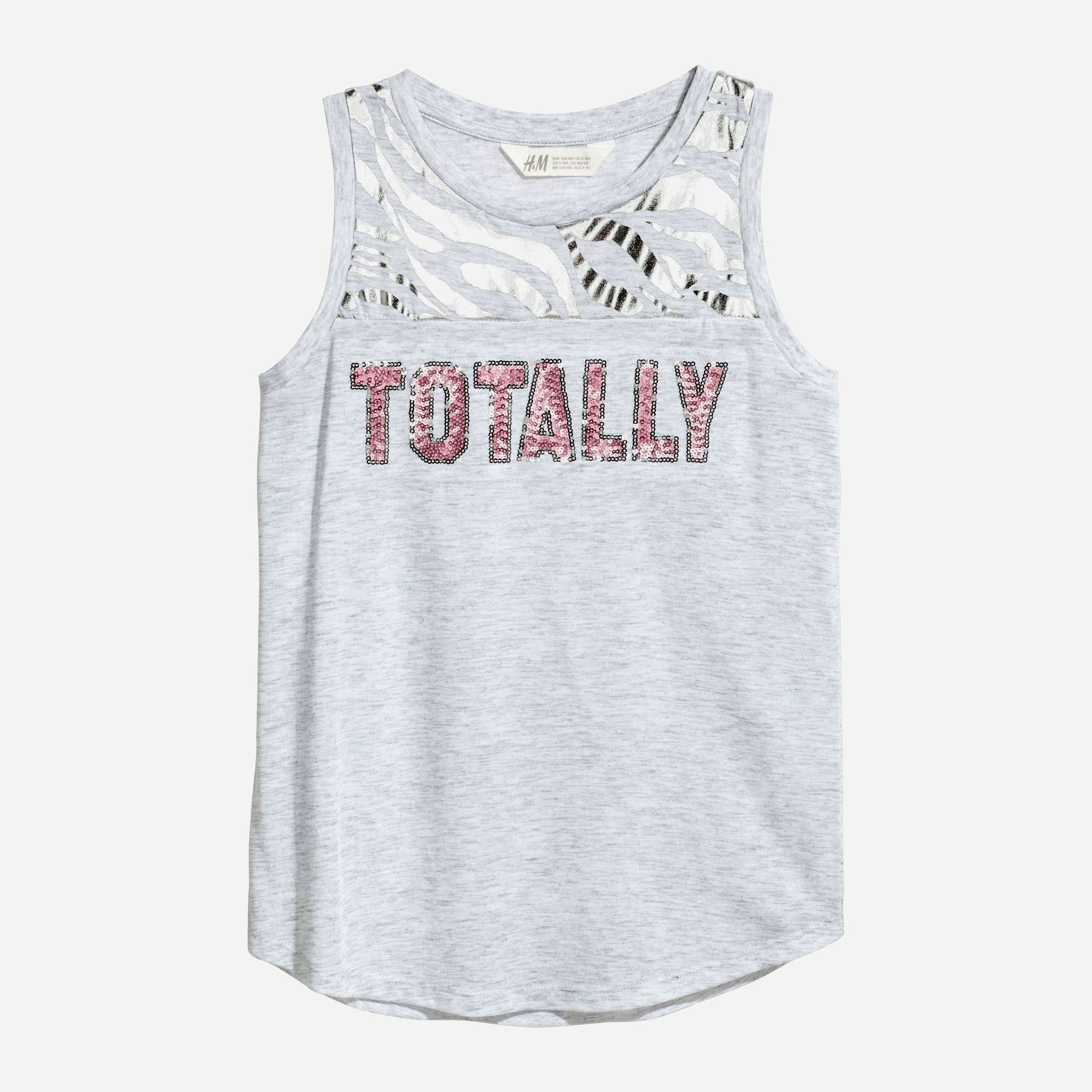 

Майка H&M HOM91197 134-140 см Серая
