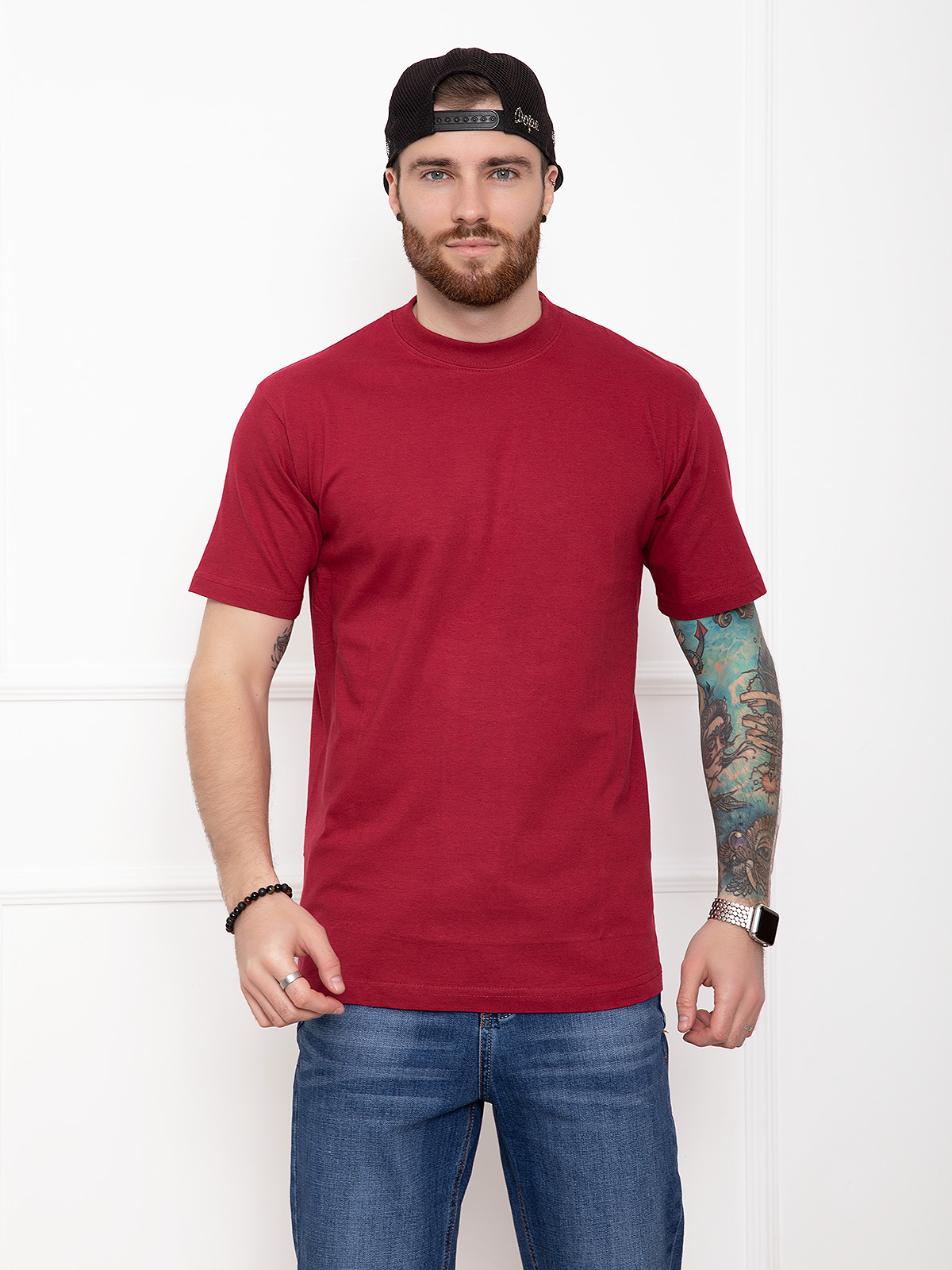 

Футболка ISSA PLUS GN4-42 XL Бордовая