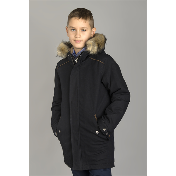 

Детская зимняя куртка парка черная West-Fashion М-105 32/134