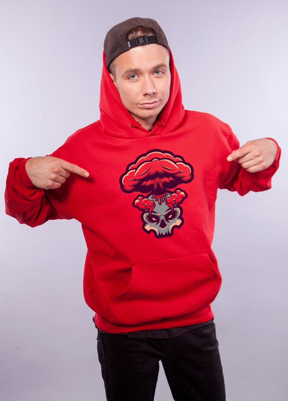 

Толстовка Красная LOYS "Skull Bang" XXL