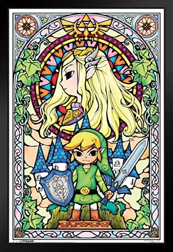 

Витражное изображение с деревянным принтом Zelda Stained Glass Wood Print (20x30см)