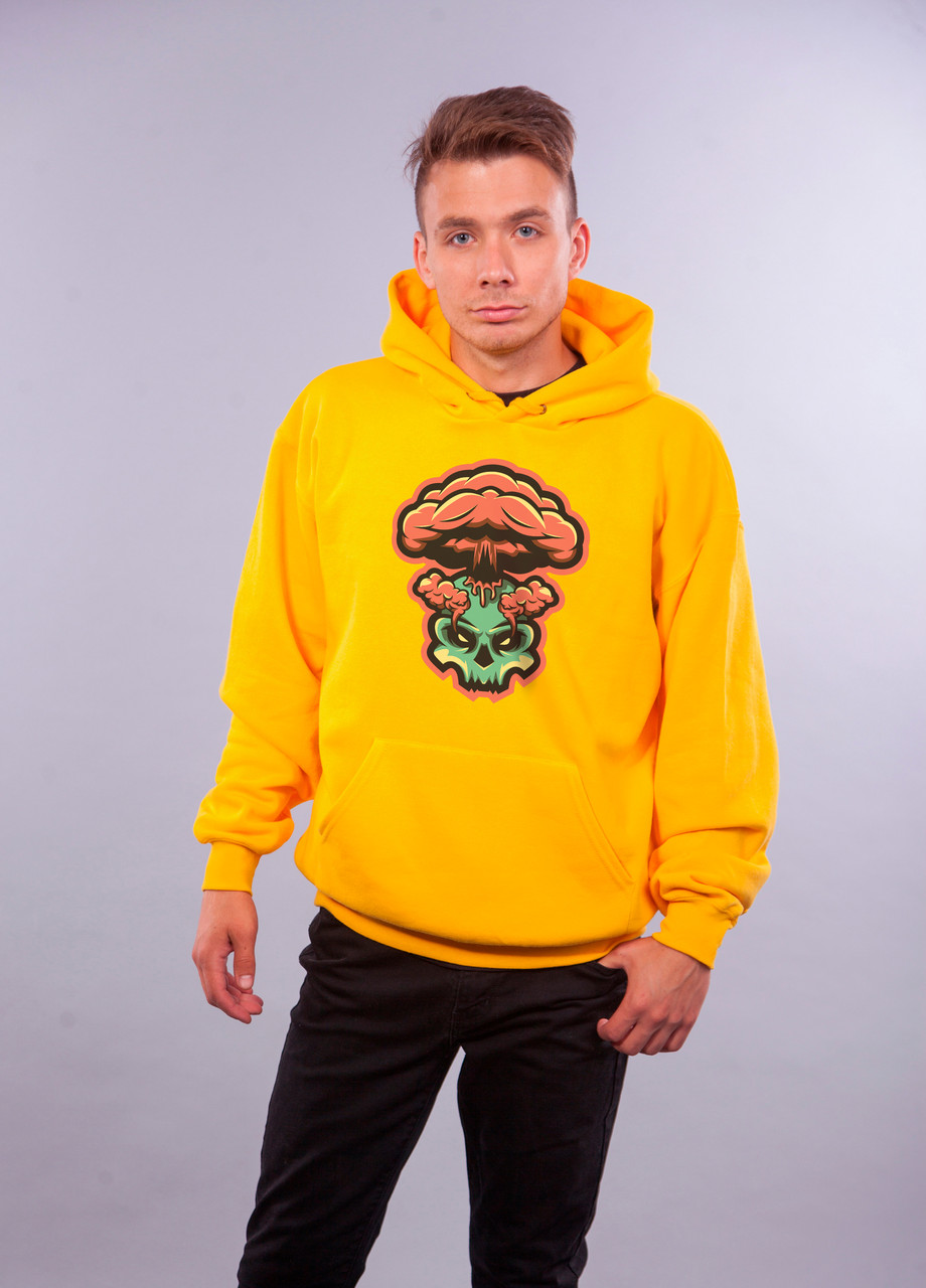 

Толстовка Желтая LOYS "Skull Bang" XXL
