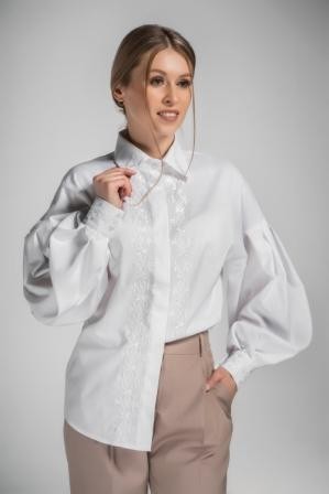 

Вишита сорочка жіноча Меланія бренду VOVNA біла  р, Вишита сорочка жіноча Меланія бренду VOVNA біла 42 р.