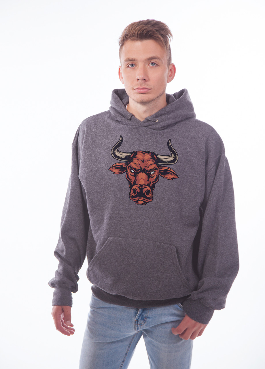 

Толстовка тёмно серая LOYS "Bull" XXL