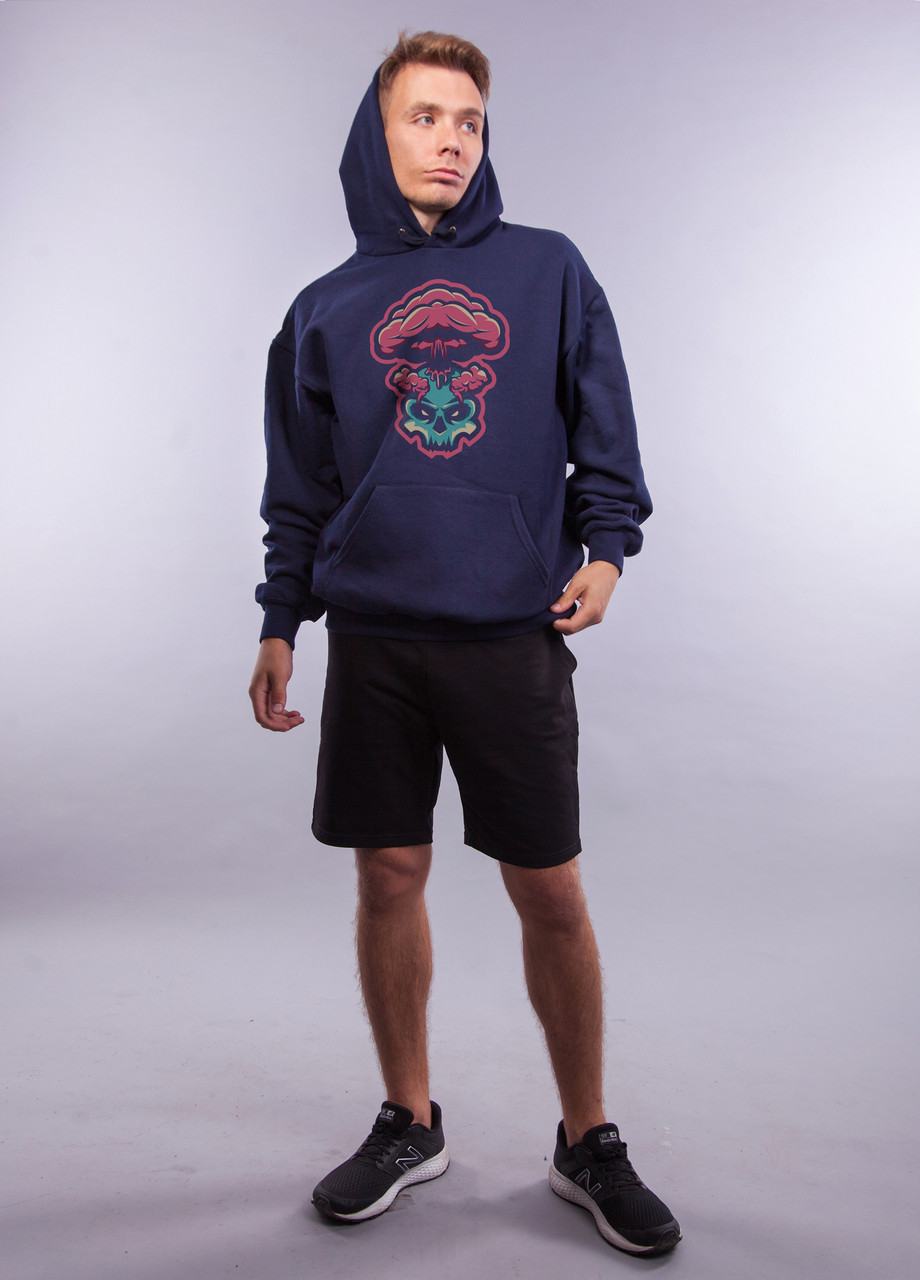 

Толстовка тёмно синяя LOYS "Skull Bang" XXL