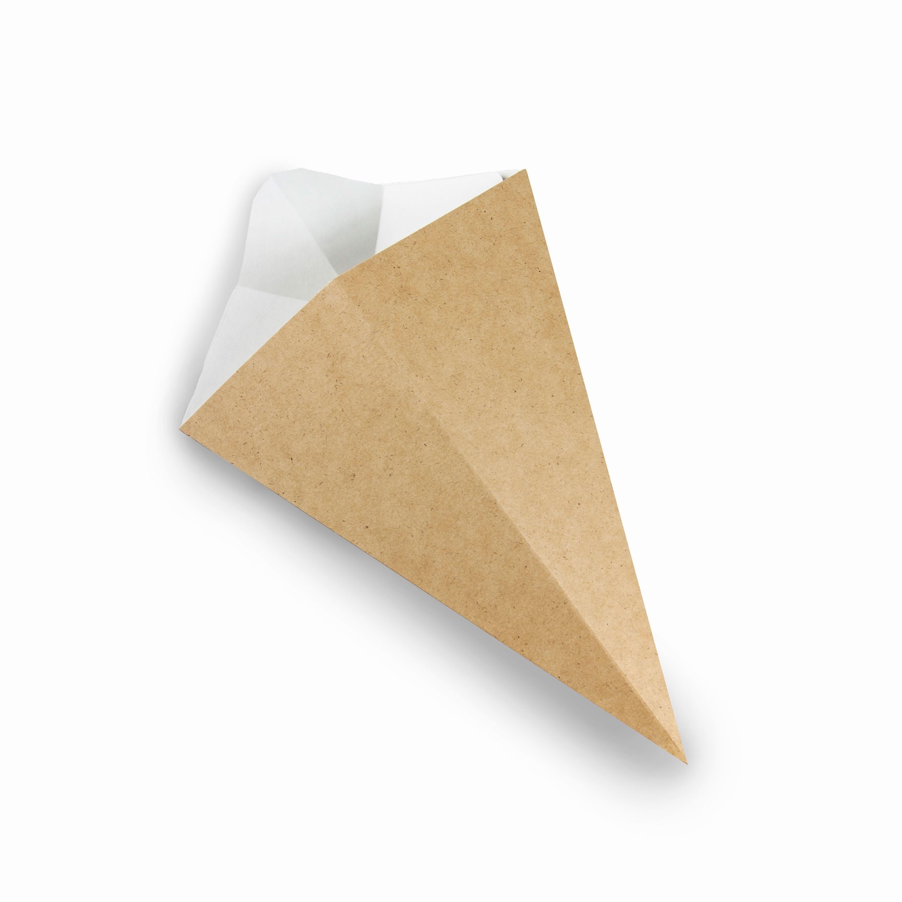 

Конверт бумажный крафтовый для картофеля фри с соусницей Петруцалек ECO CONE L Коричневый 200х80 мм 480 шт/уп