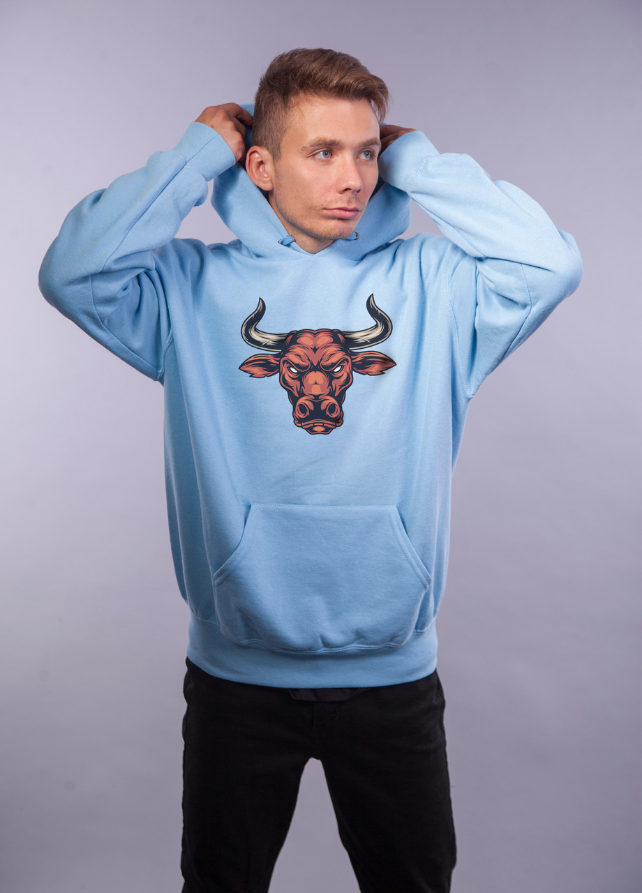 

Толстовка Голубая LOYS "Bull" XXL