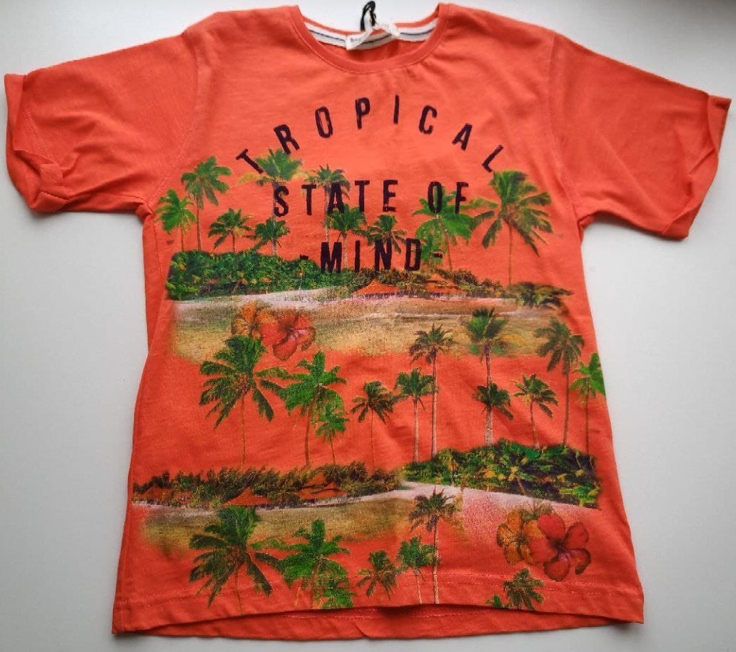 

Футболка Baynas для хлопчика TROPiCA помаранчева 7-8 років 122-128 см