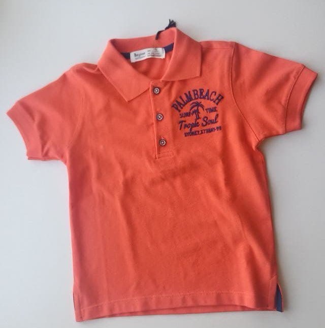 

Футболка Baynas для хлопчика Polo оранжевая 3-4 років 98-104 см