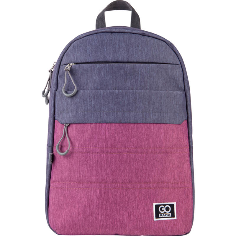 

Рюкзак для города GoPack Сity 44.5x29.5x14.5 см 20 л серый/розовый (GO21-118L-1)