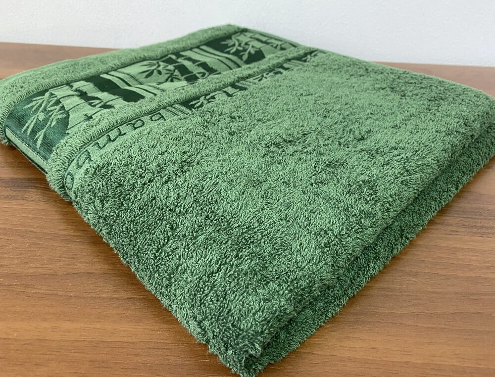 

Полотенце махровое 70х140 GM TEXTILE Узбекистан Bamboo new 450 г/м2 зеленое набор 6 шт